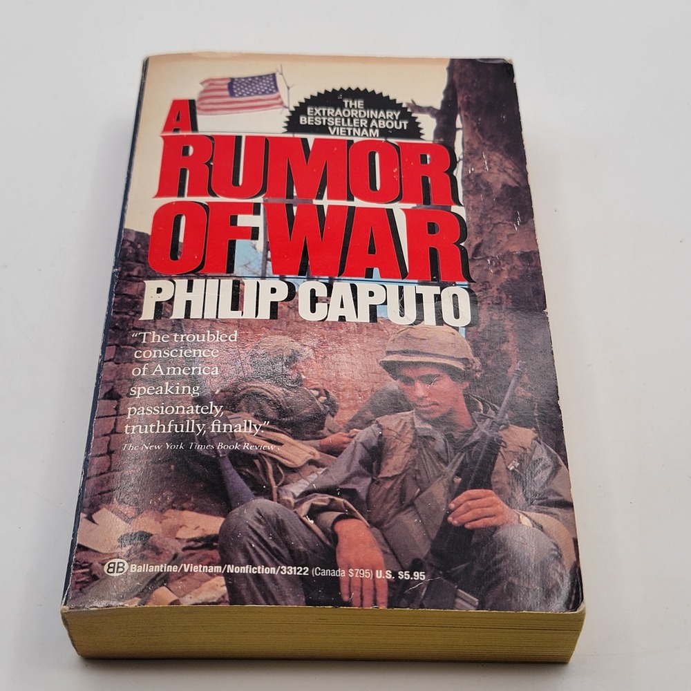 Philip Caputo A Rumor of War Paperback 1977 Vietnam War Memoir Good